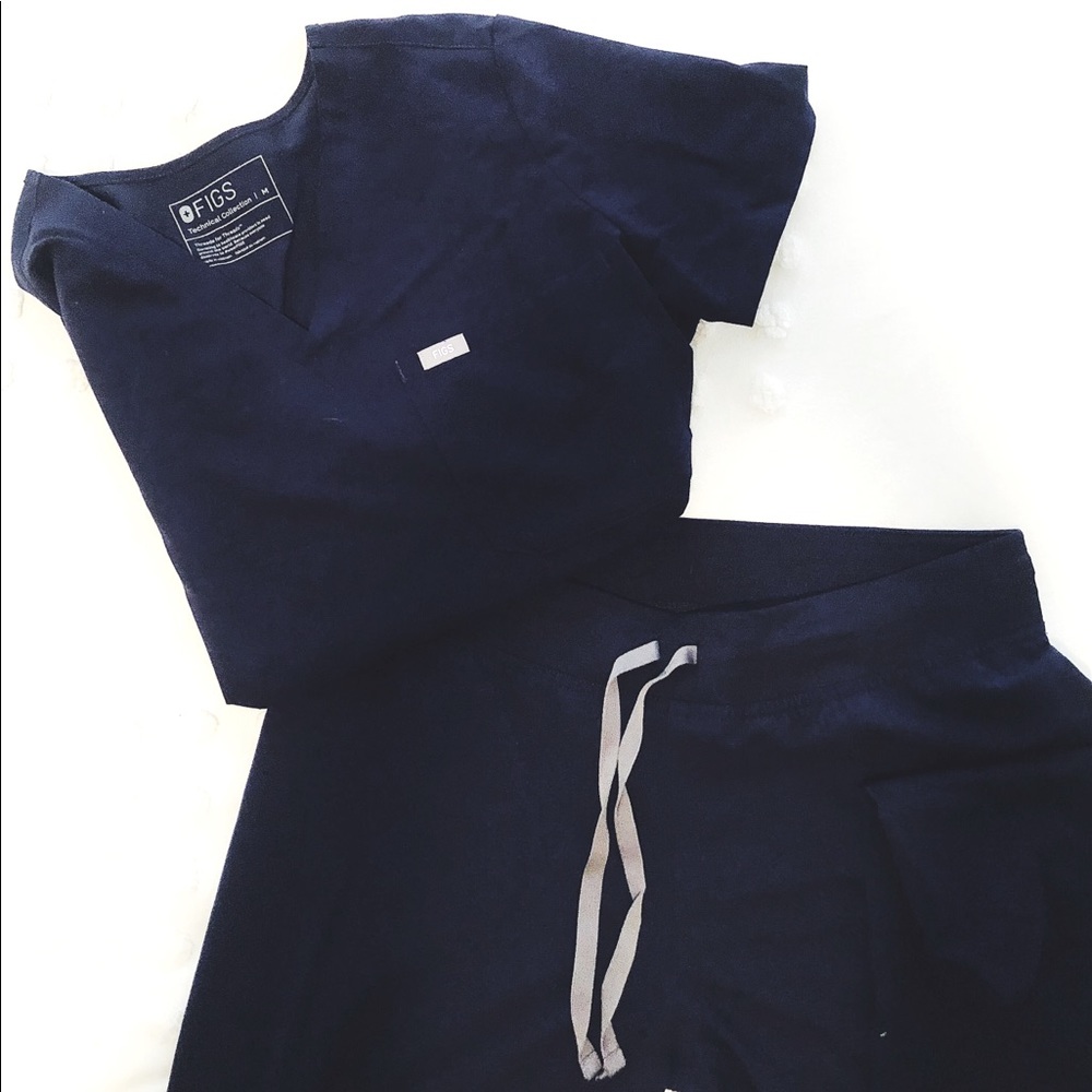 FIGS Navy Blue Set of Scrubs